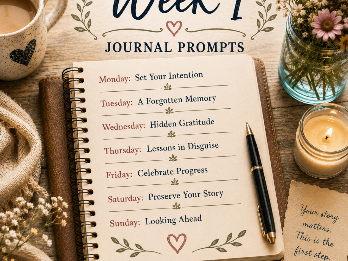 Week 1 of the 52 Weeks of Journal&nbsp;Prompts